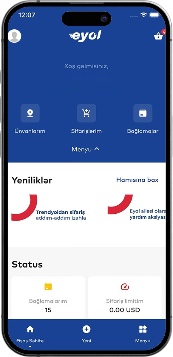 Eyol Mobile App - Cargo System, Warehouse Integration, and Modern Design